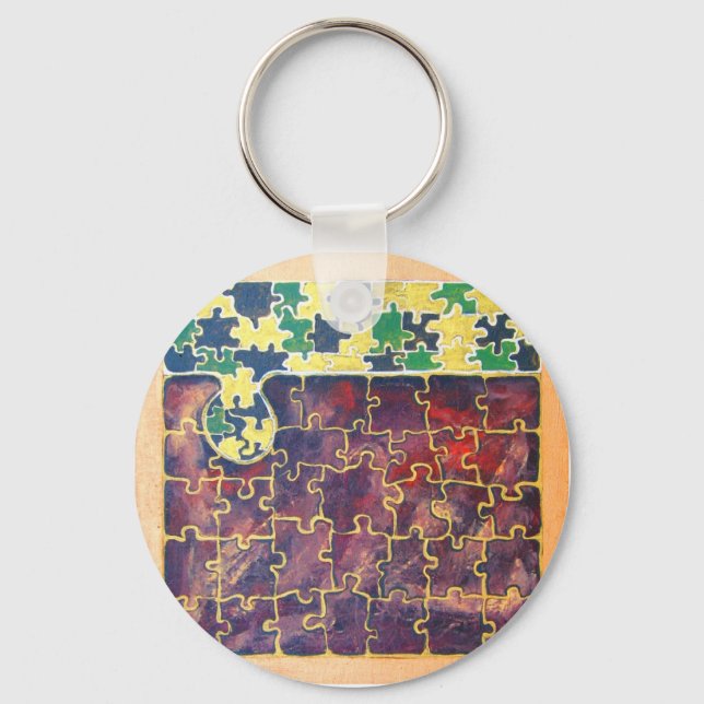 Puzzle Piece #15 Keychain (Front)