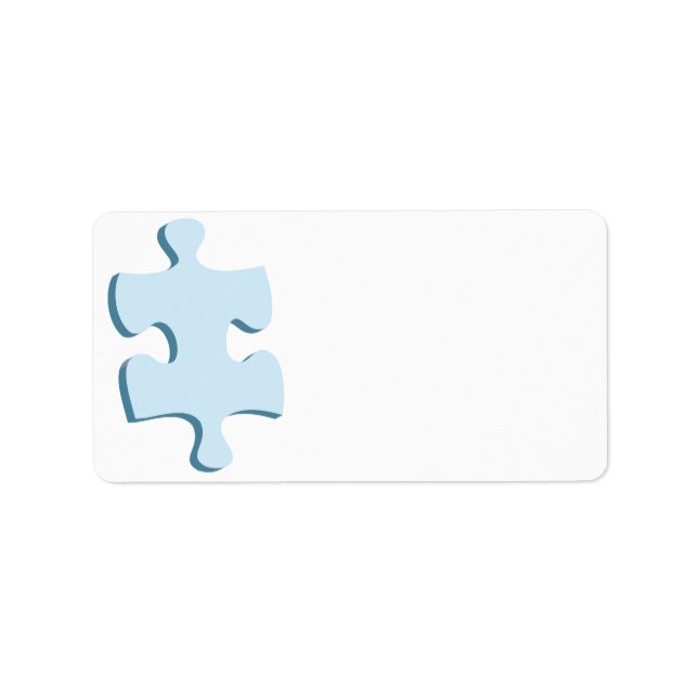 Puzzle Piece Address Labels (Front)