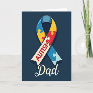 Puzzle Piece Dad Support Card