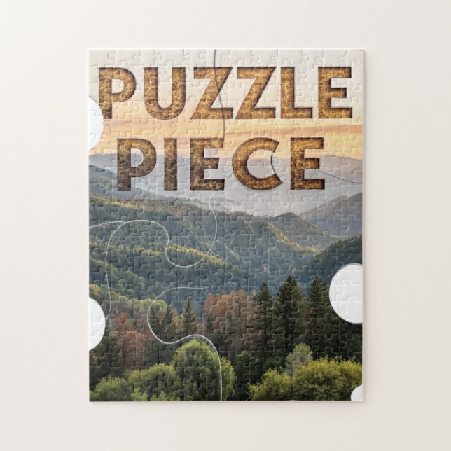 "Puzzle Piece" Nature  Mountain & Forest   Jigsaw Puzzle (Vertical)