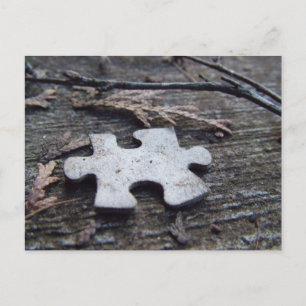 Puzzle Piece Postcard