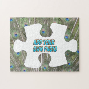 Puzzle Piece Puzzle: Peacock Feathers, add  Photo