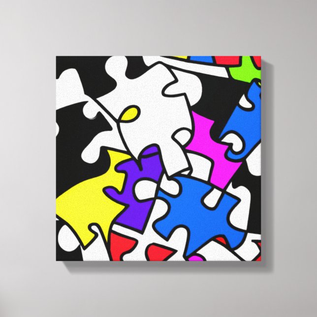 Puzzle Pieces Canvas Print (Front)