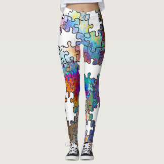 Puzzle pieces leggings