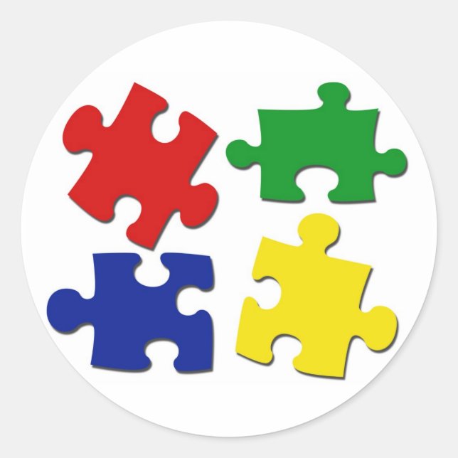 Puzzle Pieces Sticker (Front)