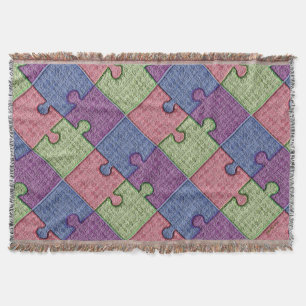 Puzzle Pieces Throw Blanket