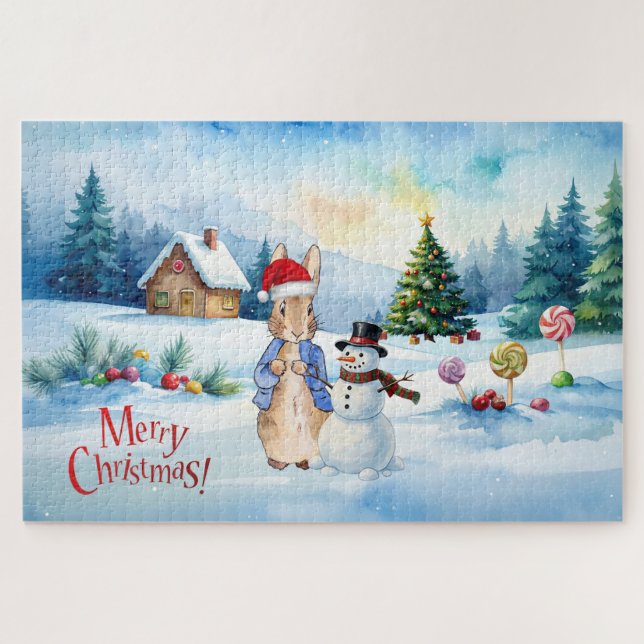 Puzzle Pierre le lapin Maison de pain de Ginger (Horizontal)