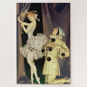 Puzzle « Pierrot et Columbine » par FX Leyendecker
