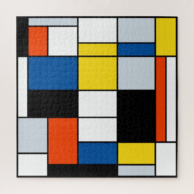 Puzzle Piet Mondrian Composition A - Art Moderne Abstrait (Vertical)