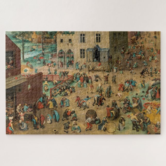 Puzzle Pieter Bruegel "Jeux pour enfants" 1560, (Horizontal)
