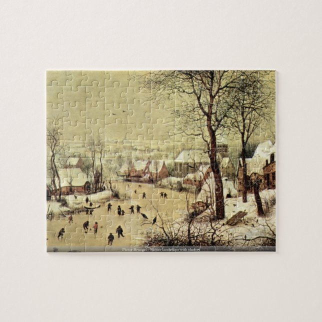 Puzzle Pieter Bruegel - paysage d'hiver avec des (Horizontal)