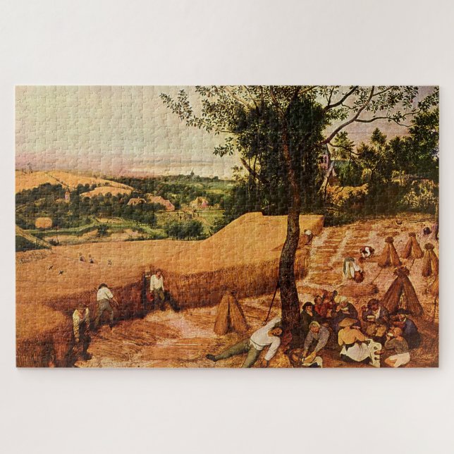 Puzzle Pieter Bruegel's The Harvesters (1565) (Horizontal)