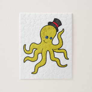 Puzzle Pieuvre avec Casquette