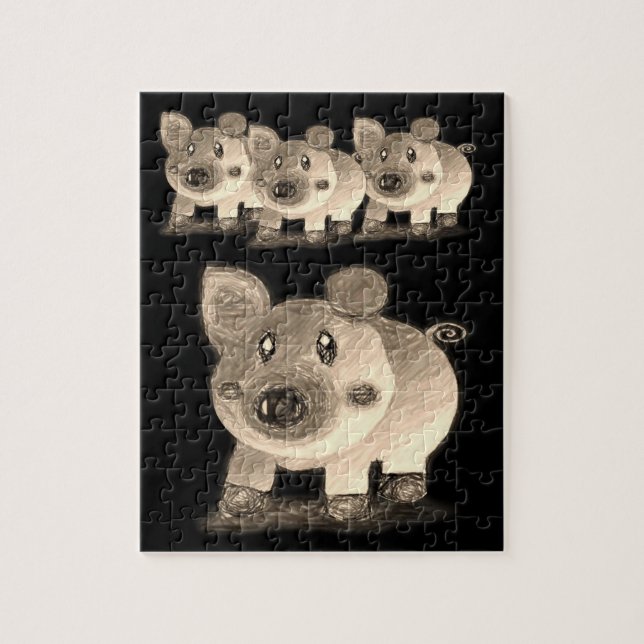 Puzzle Pig (Vertical)