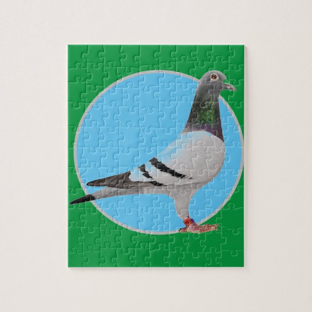 puzzle pigeon design. (Vertical)