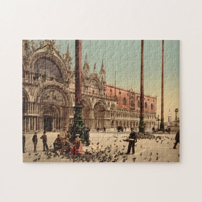 Puzzle Pigeons dans le Carré de Saint-Marc Venise Italie (Horizontal)