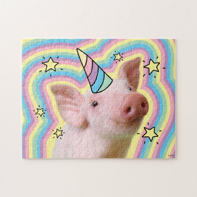 Puzzle Piglet magique Unicorn (Horizontal)