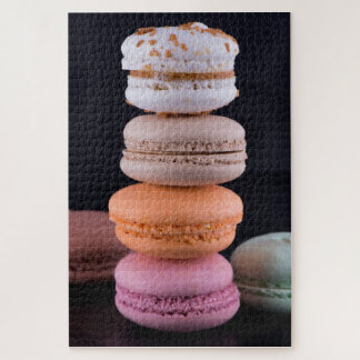 Puzzle Pile coloré de macarons français
