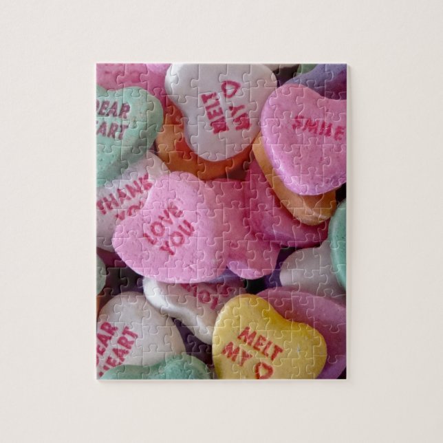 Puzzle Pile de Coeurs de bonbons (Vertical)