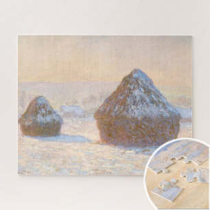 Puzzle Piles à roues, Effet neige, matin, par Claude Mone