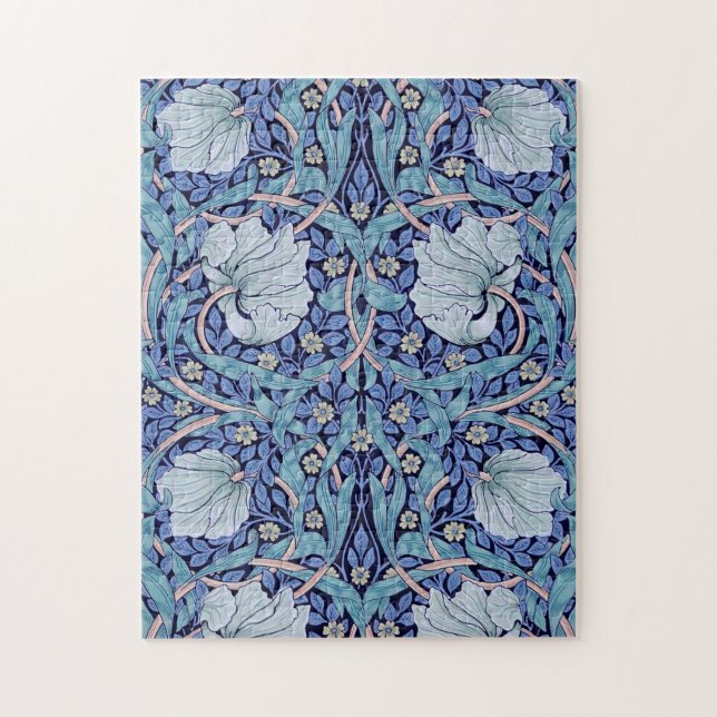 Puzzle Pimpernel Blue, William Morris (Vertical)