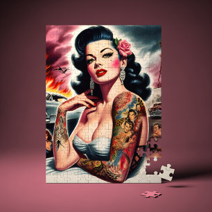 Puzzle Pin-up Vintage Tatouée