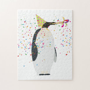 Puzzle Pingouin - Animaux ayant une fête