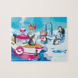Puzzle pingouins en Antarctique