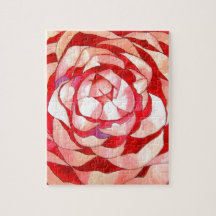 Pink Camellia abstract art painting original