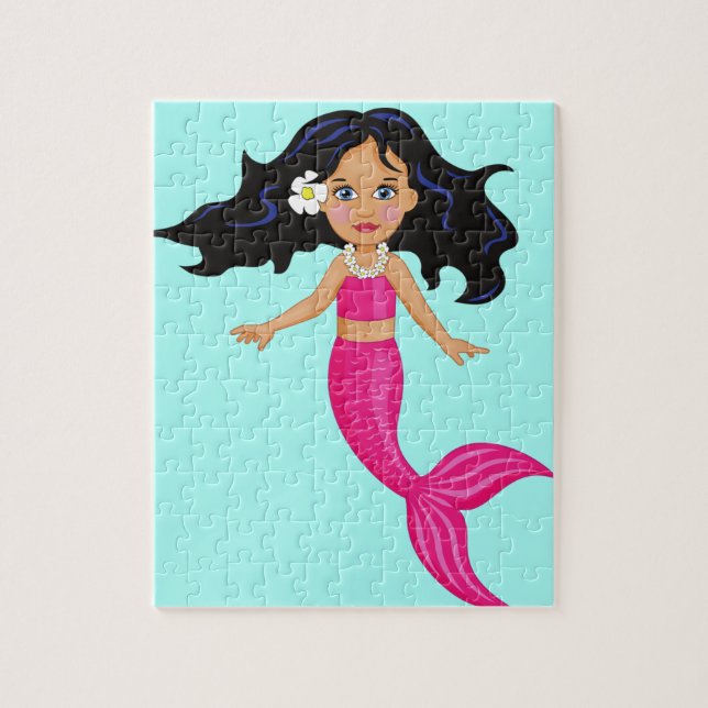 Puzzle Pink Mermaid (Vertical)