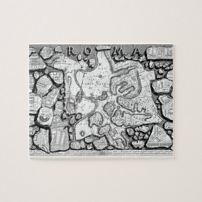 Puzzle Piranesi-Carte de Giovanni de Rome&Forma antique (Horizontal)