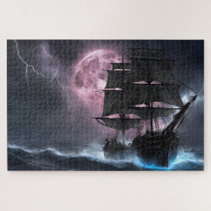 Puzzle Pirate Ship foudre fraise lune