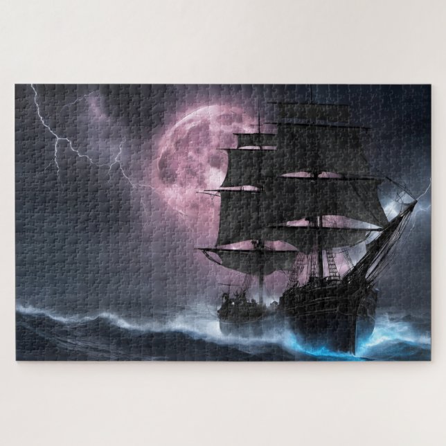 Puzzle Pirate Ship foudre fraise lune (Horizontal)