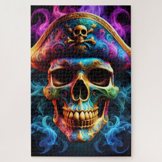 Puzzle Pirate Skull (Vertical)
