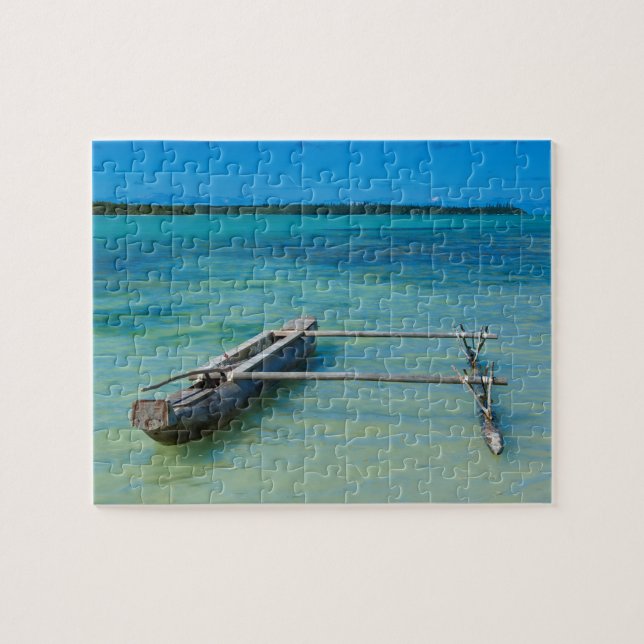 Puzzle Pirogue à balancier dans un océan peu profond (Horizontal)