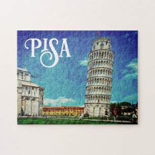 Puzzle Pisa Italie europe Peinture colorée