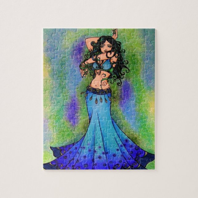Puzzle Pisces Belly Dancer Art (Vertical)