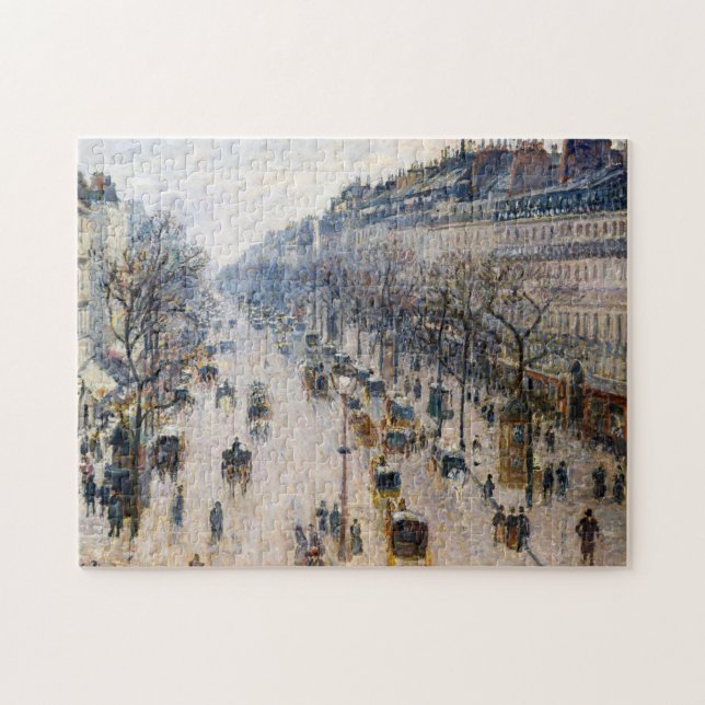 Puzzle Pissarro - Boulevard Montmartre, Matin d'hiver (Horizontal)