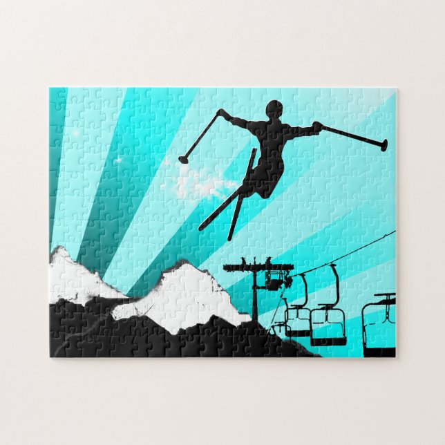 Puzzle piste en poudre (Horizontal)