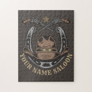 Puzzle Pistolet Revolver Far West Western Cowboy Saloon