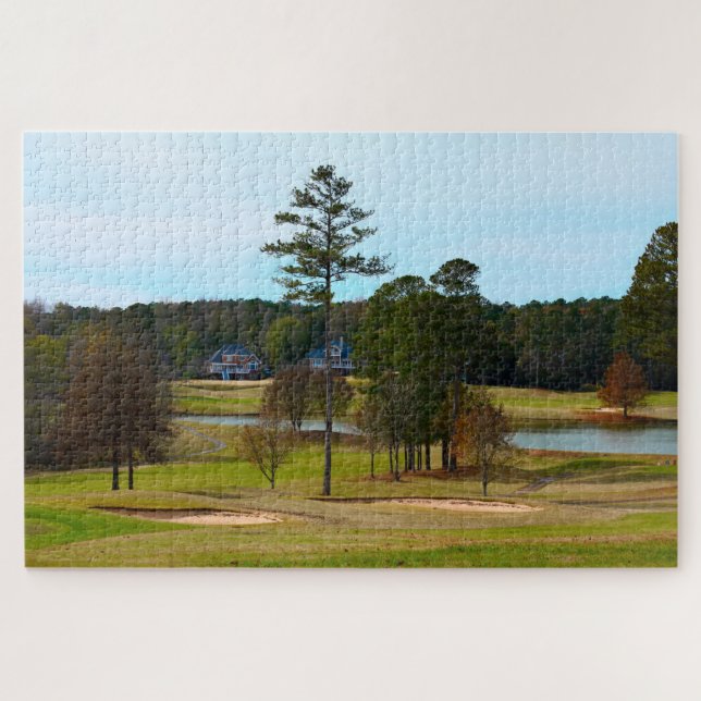 Puzzle Pittoresque vue montrant greens du golf (Horizontal)