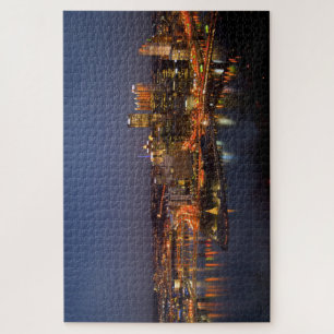Puzzle Pittsburgh, Pennsylvanie, Downtown Night Time Rive