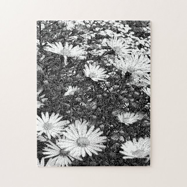 Puzzle pixel noir et blanc (Vertical)