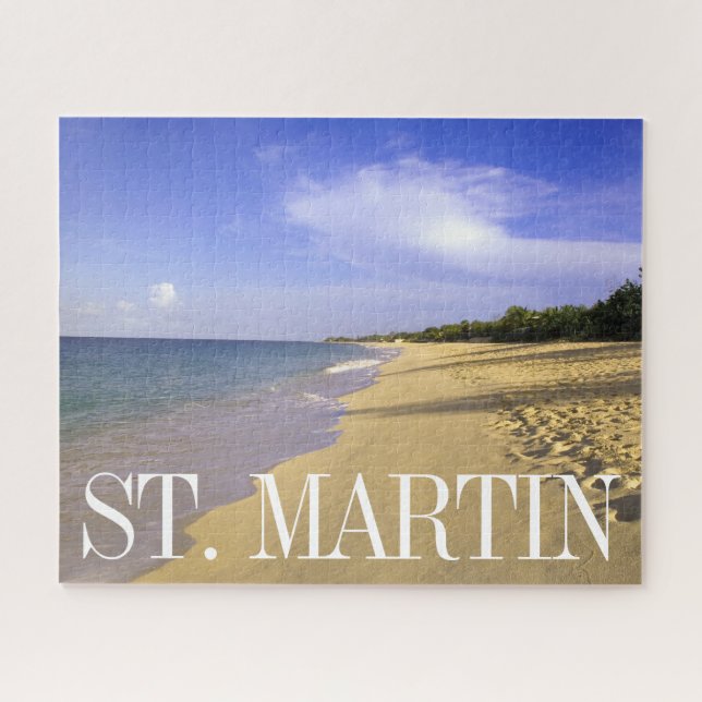 Puzzle Plage de Baie Longue, St. Martin (Horizontal)