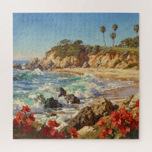 Puzzle Plage de Californie Art côtier impressionniste