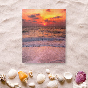 Puzzle Plage De Coucher De Soleil Dramatique À Naples, Fl