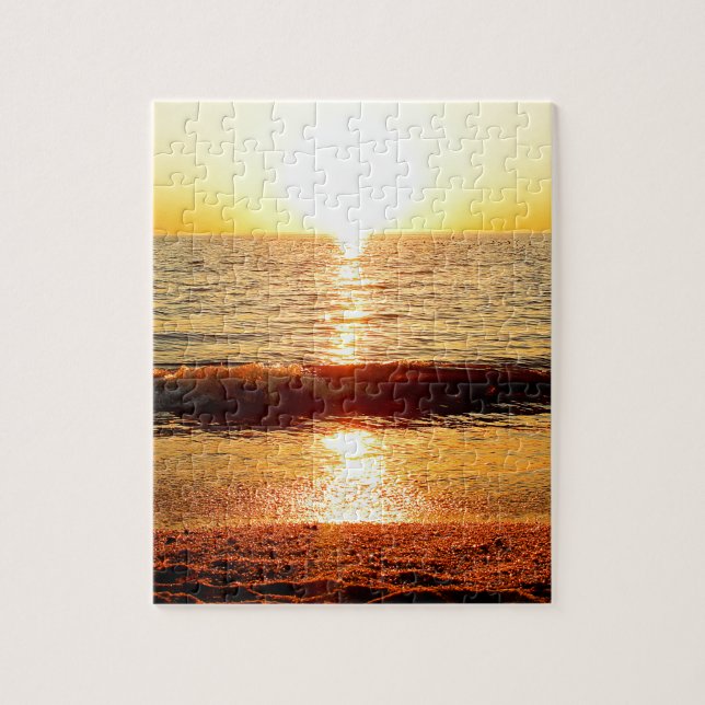 Puzzle Plage de coucher du soleil, Cape May NJ (Vertical)
