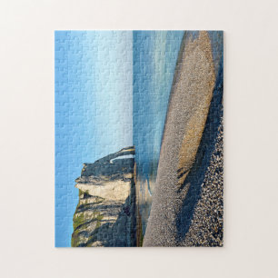 Puzzle Plage de galets et falaise d'Etretat en France Pos