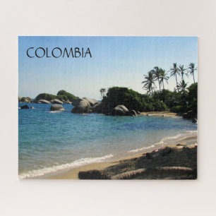 Puzzle plage de la colombie-carbean