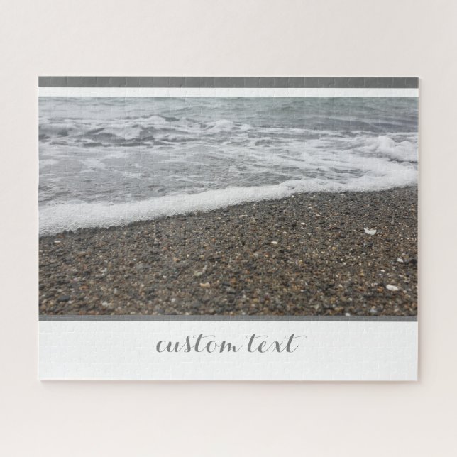 PUZZLE PLAGE DE L'OCÉAN ROCHÉ VAGUES D'EAU BLANCHE ROLLY (Horizontal)